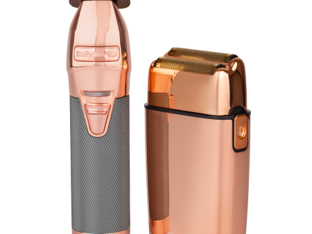 BaBylissPRO Duo Rose Gold Double Foil Shaver and Outliner Trimmer For Discount