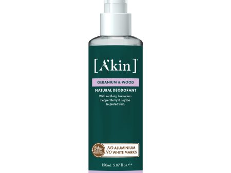 A kin Geranium & Wood Spray Deodorant 150ml Online