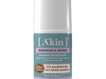 A kin Geranium & Wood Roll On Deodorant 65ml Hot on Sale