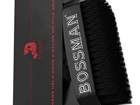 Bossman Hand Held Boar & Nylon Bristle Brush Sale