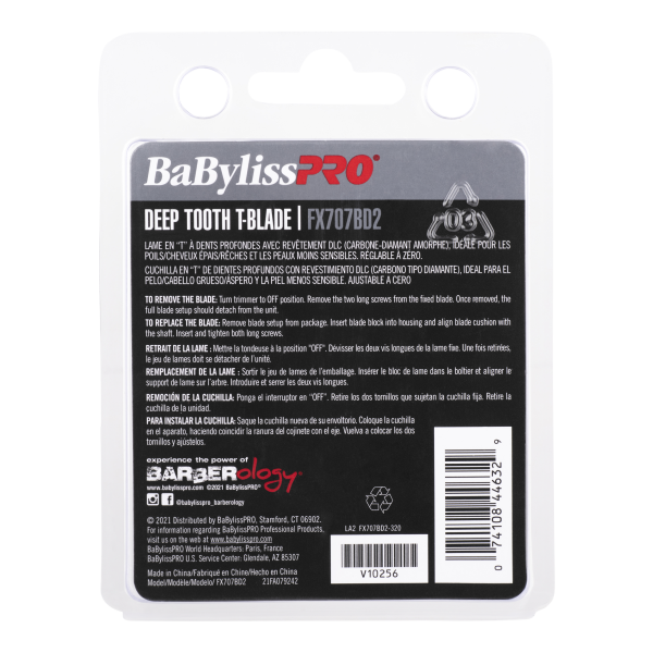 BaBylissPRO Replacement Blade DLC Deep Tooth T Blade Supply