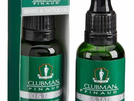 Clubman Pinaud Beard and Tattoo Oil 30ml Hot on Sale