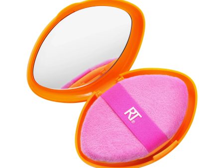 Real Techniques Miracle 2-In-1 Powder Puff & Travel Case Supply