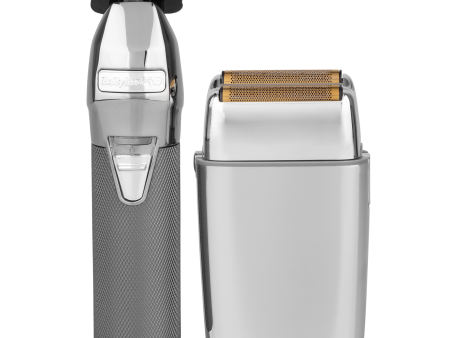 BaBylissPRO Duo Silver Double Foil Shaver and Outliner Trimmer For Discount