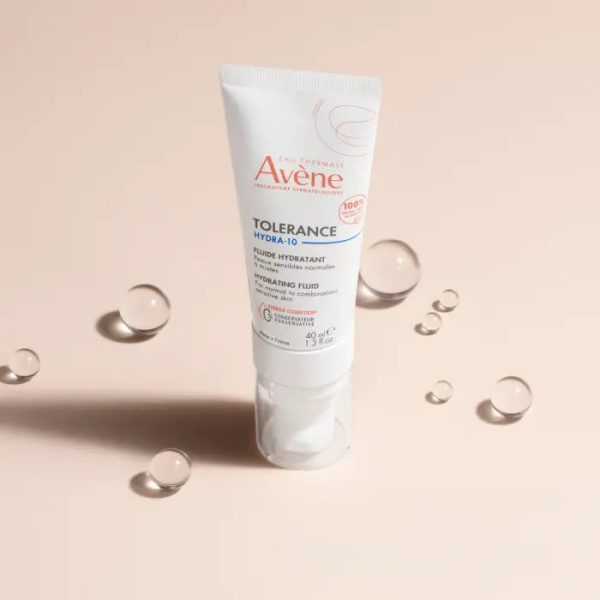 Avène Tolerance Hydra-10 Hydrating Fluid 40ml - Hyaluronic Acid Moisturiser Supply