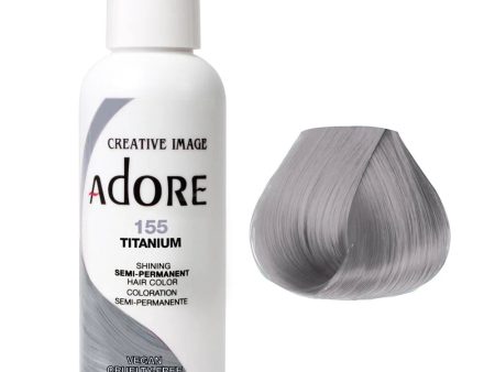 Adore Semi Permanent Hair Color 155 Titanium - 118ml For Discount