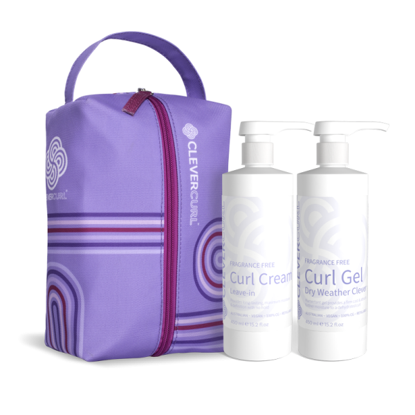 Clever Curl Fragrance Free Curl Cream & Dry Weather Gel Duo Pack Sale